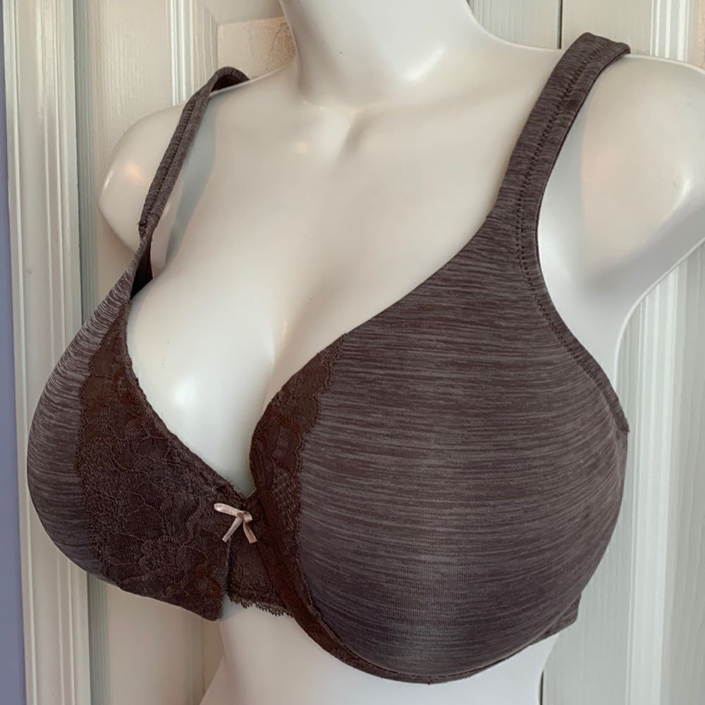 Lane Bryant Cacique Lace Trim Lightly Lined Full Coverage Bra